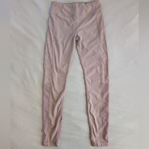 Varley Harter Leopard Cheetah Laser Cut Dusty Pink Leggings Size Medium